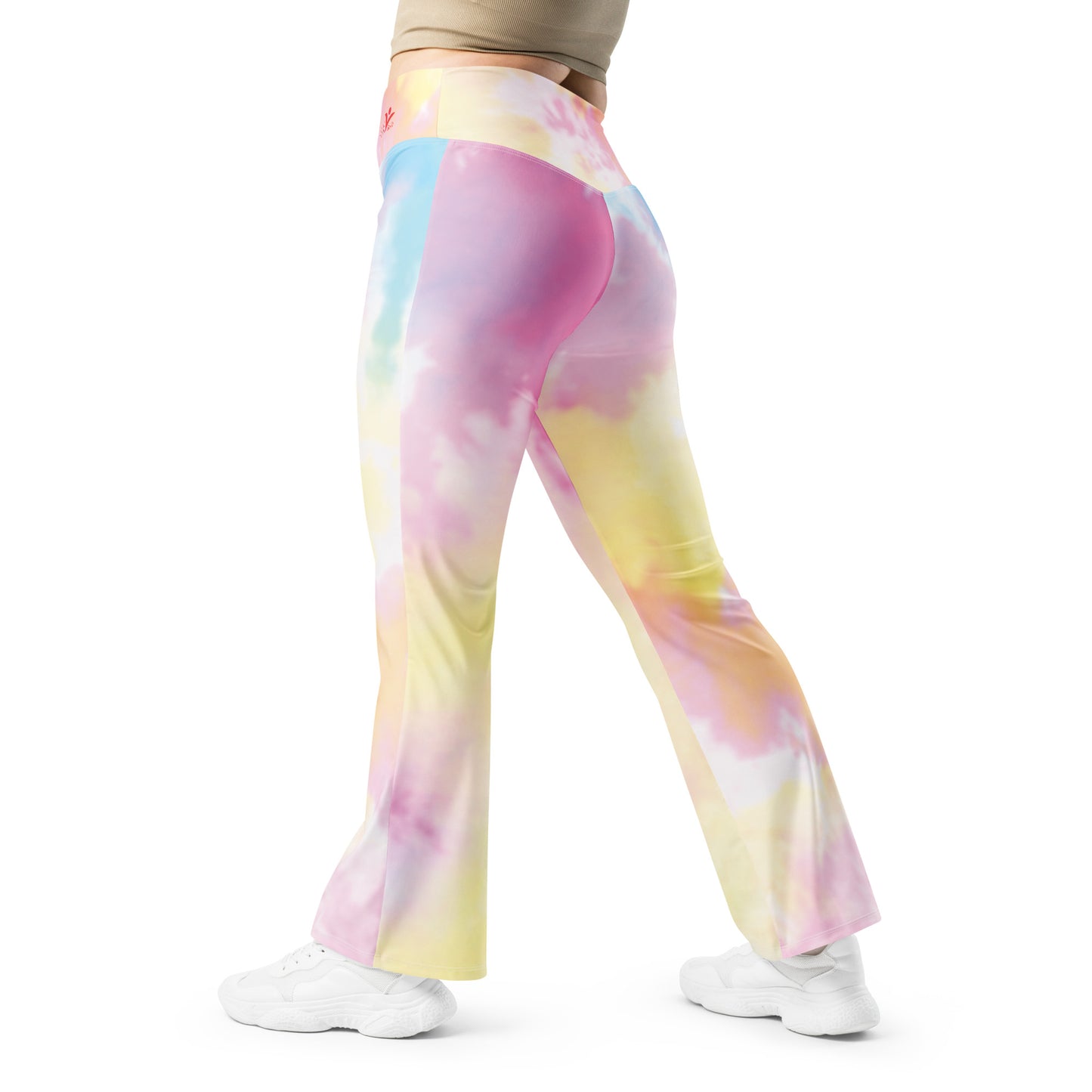 Be-Jo Leggings mit Schlag Bunt