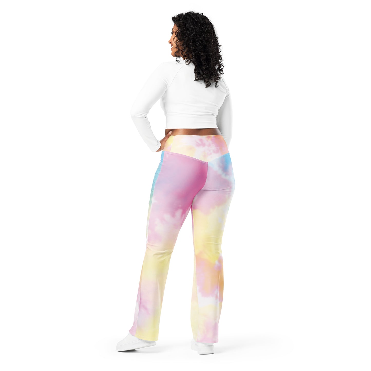 Be-Jo Leggings mit Schlag Bunt