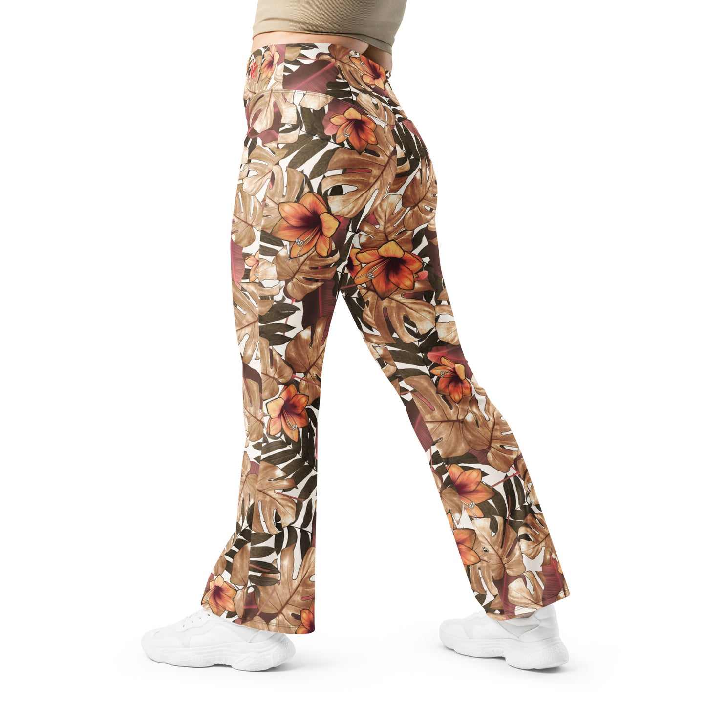 Be-Jo Leggings mit Schlag Herbst Braun