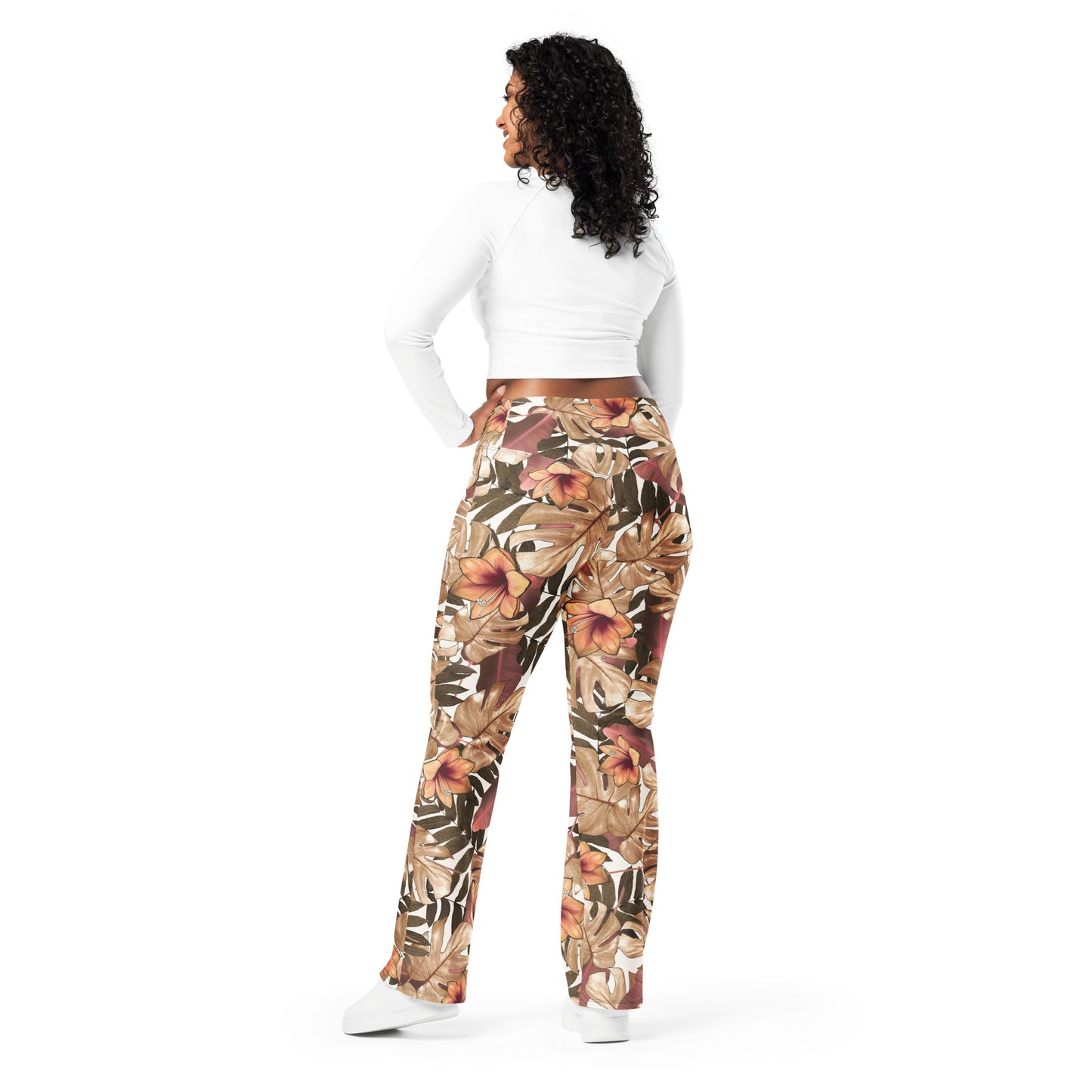 Be-Jo Leggings mit Schlag Herbst Braun