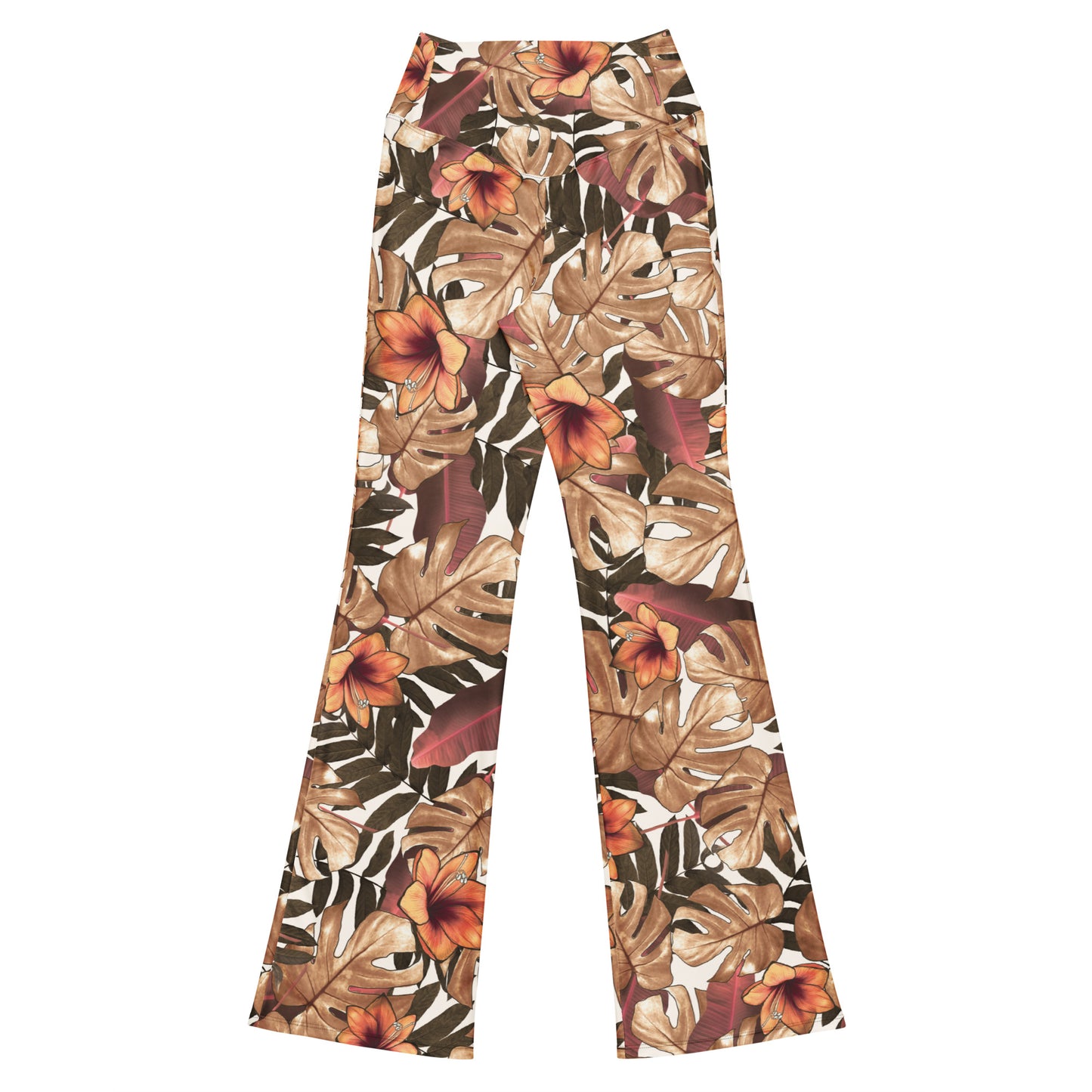 Be-Jo Leggings mit Schlag Herbst Braun