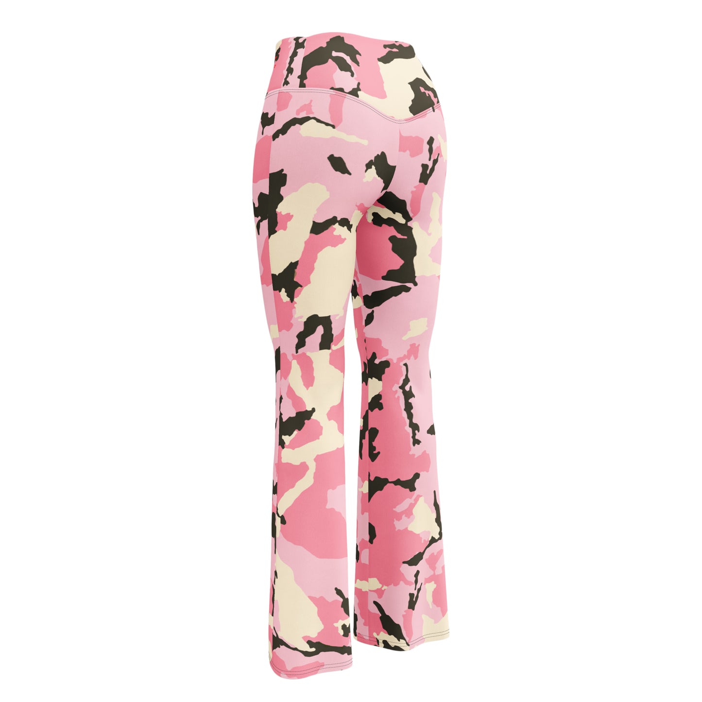 Be-Jo Leggings mit Schlag Camoufalge Rosa