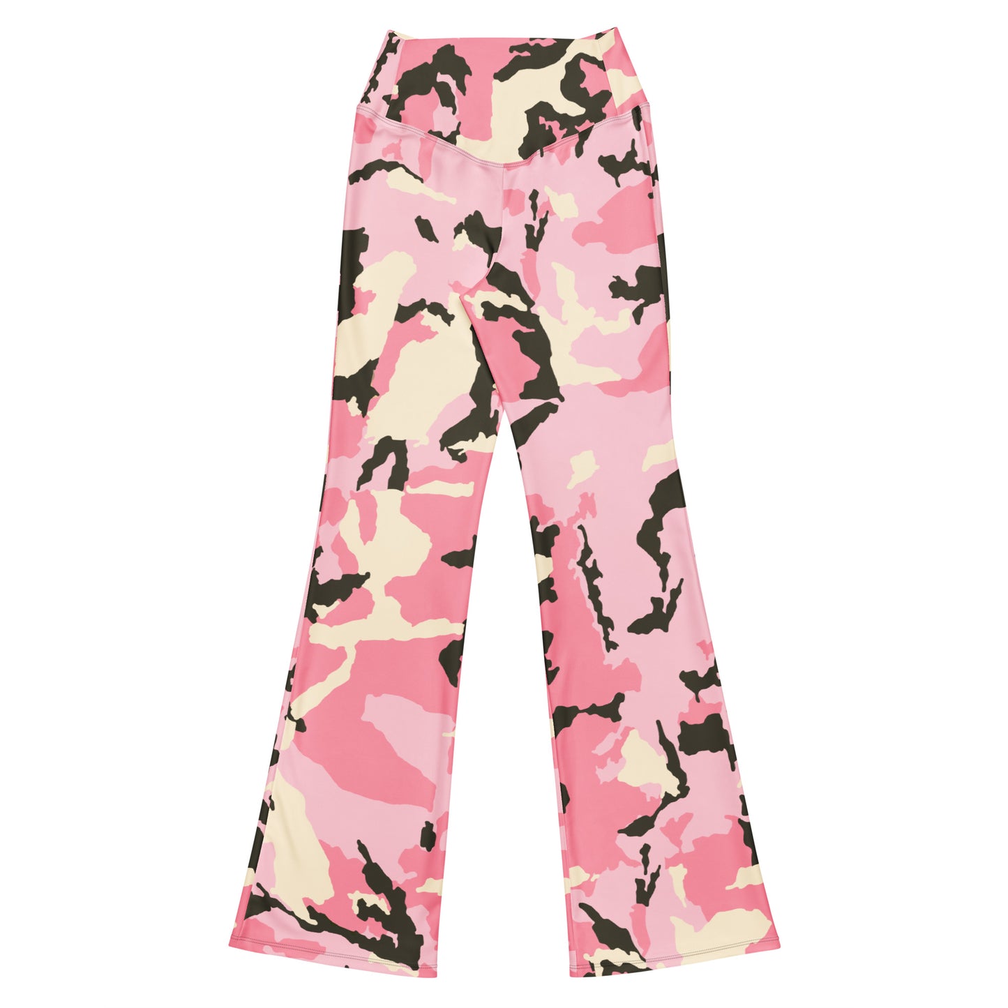 Be-Jo Leggings mit Schlag Camoufalge Rosa