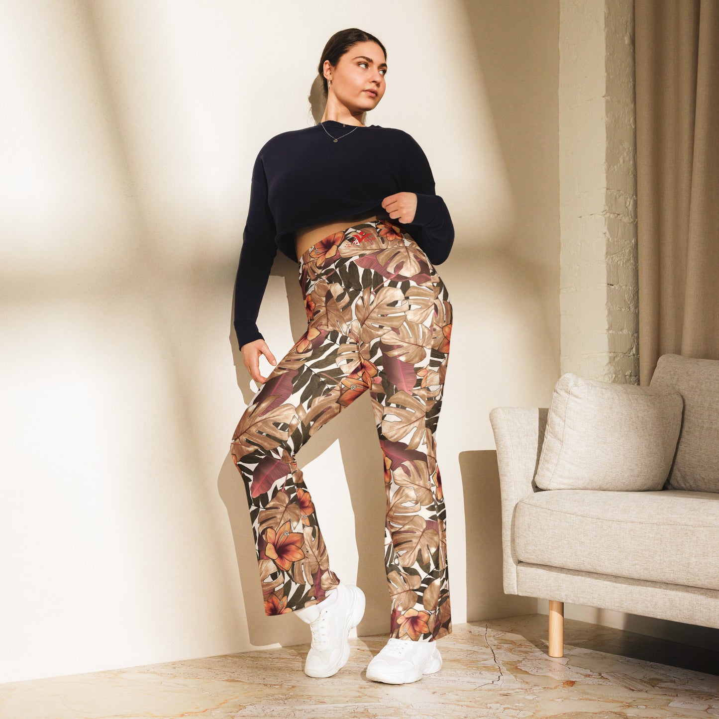 Be-Jo Leggings mit Schlag Herbst Braun