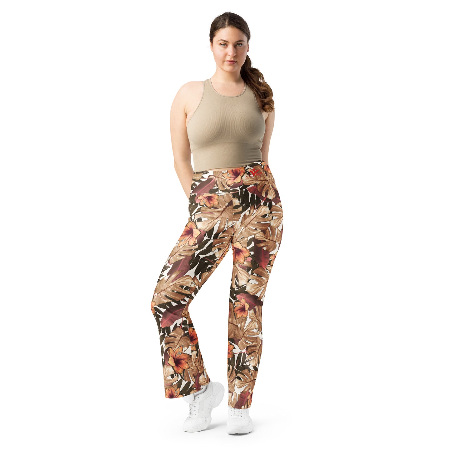 Be-Jo Leggings mit Schlag Herbst Braun