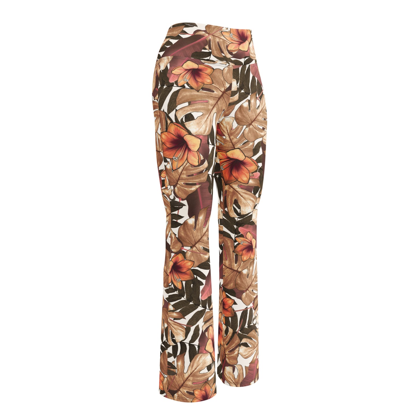 Be-Jo Leggings mit Schlag Herbst Braun