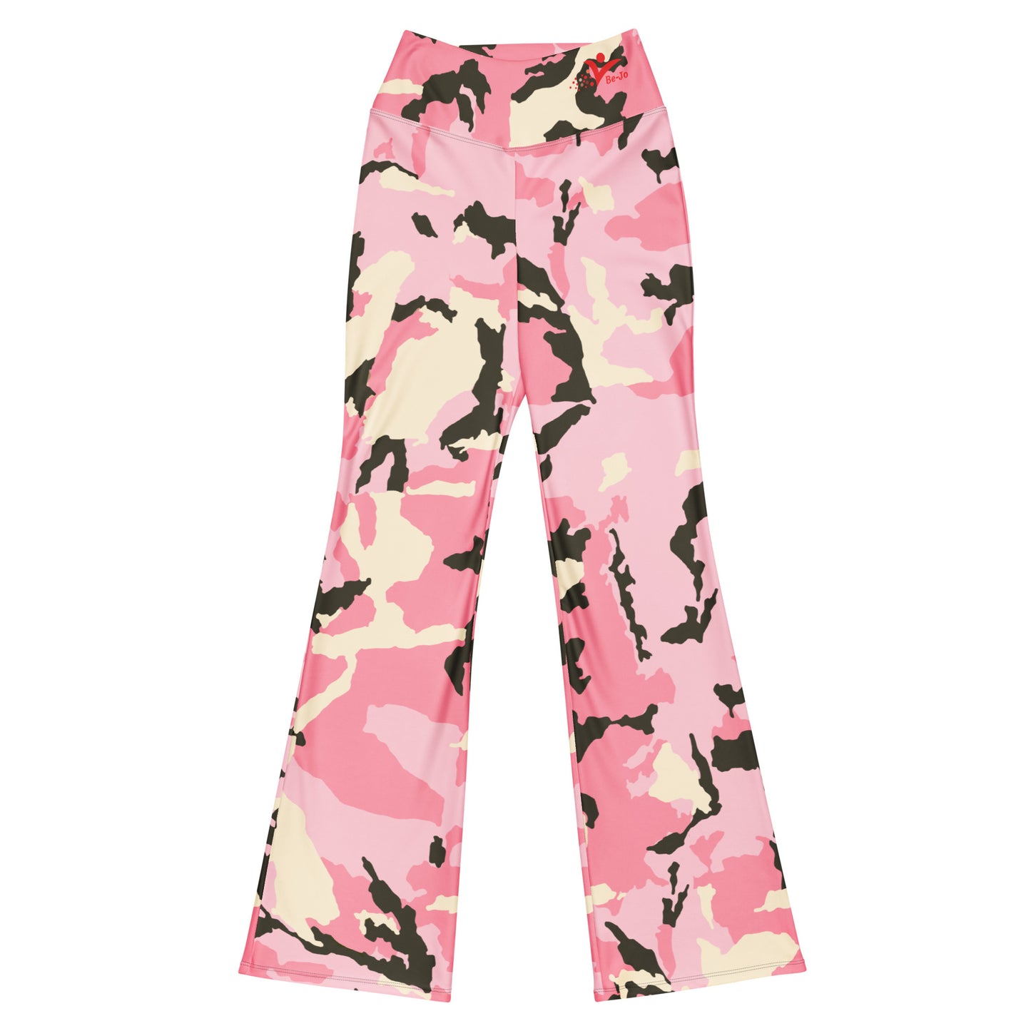 Be-Jo Leggings mit Schlag Camoufalge Rosa