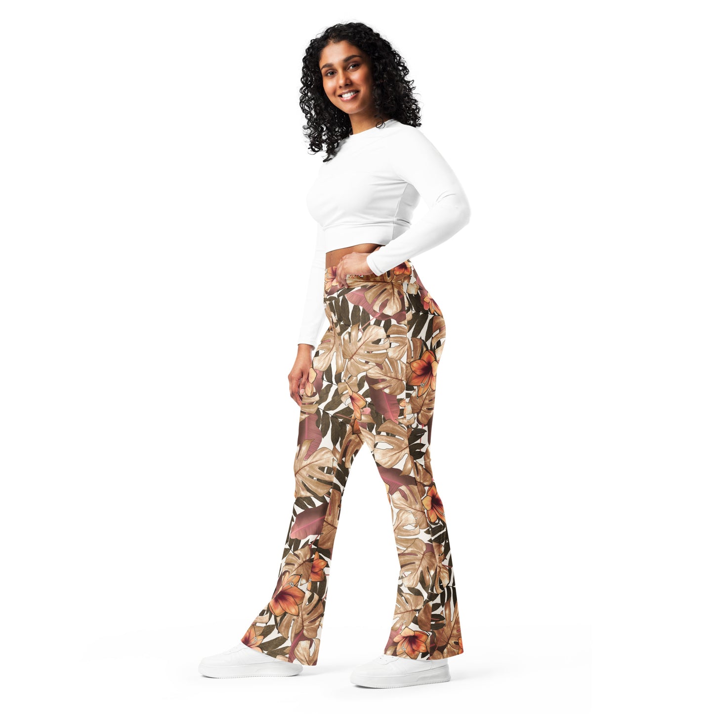 Be-Jo Leggings mit Schlag Herbst Braun