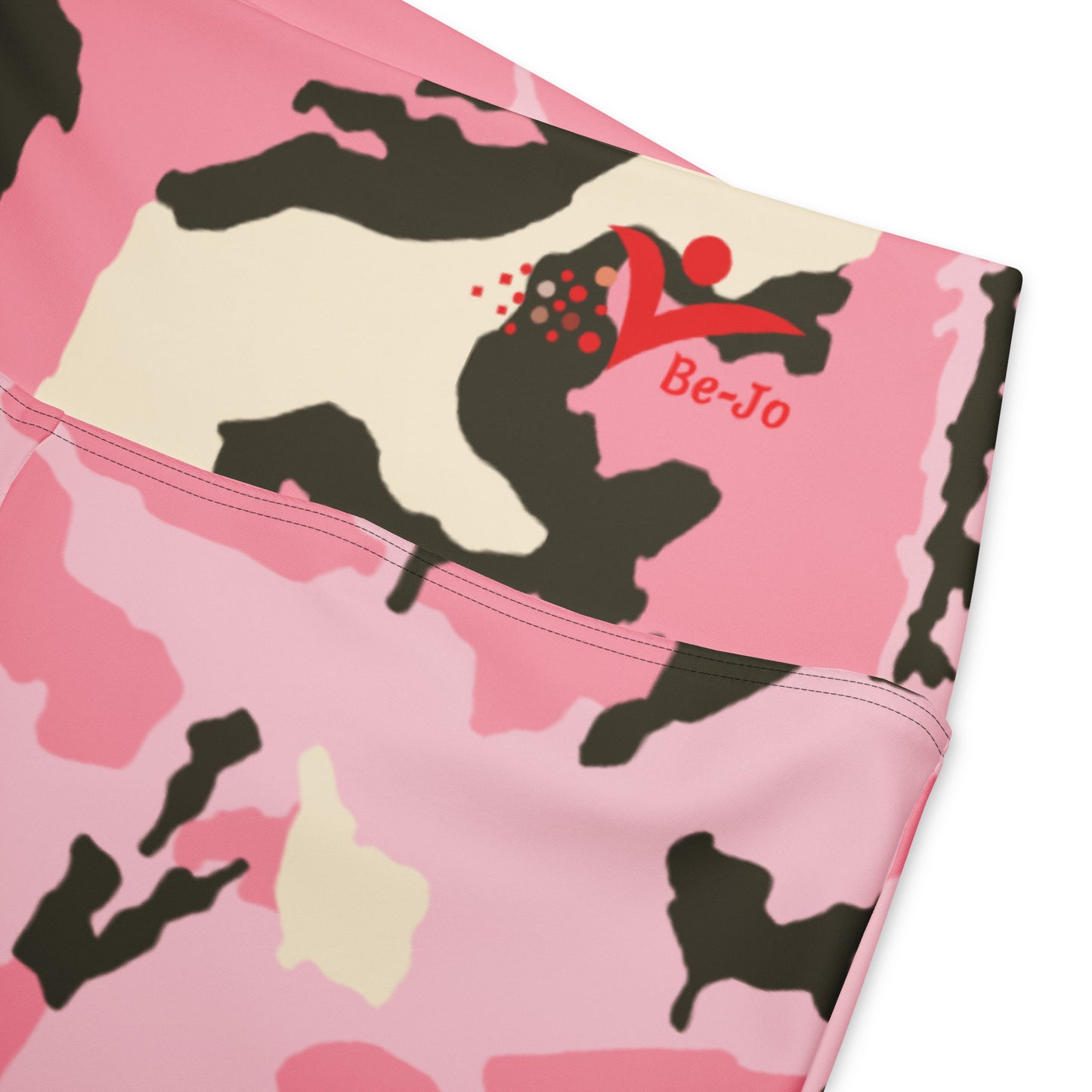 Be-Jo Leggings mit Schlag Camoufalge Rosa