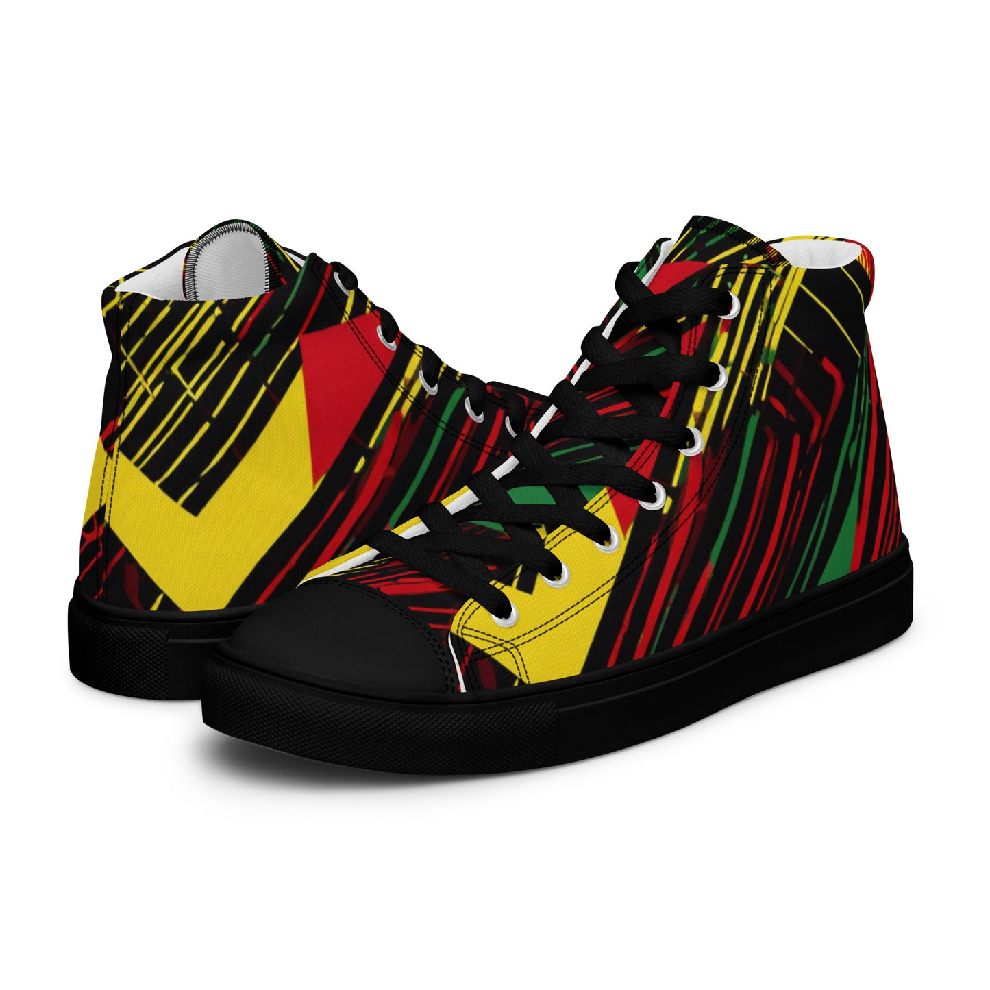 Be-Jo High-Top Leinenschuhe für Herren Sneakers Graffiti Linien 2