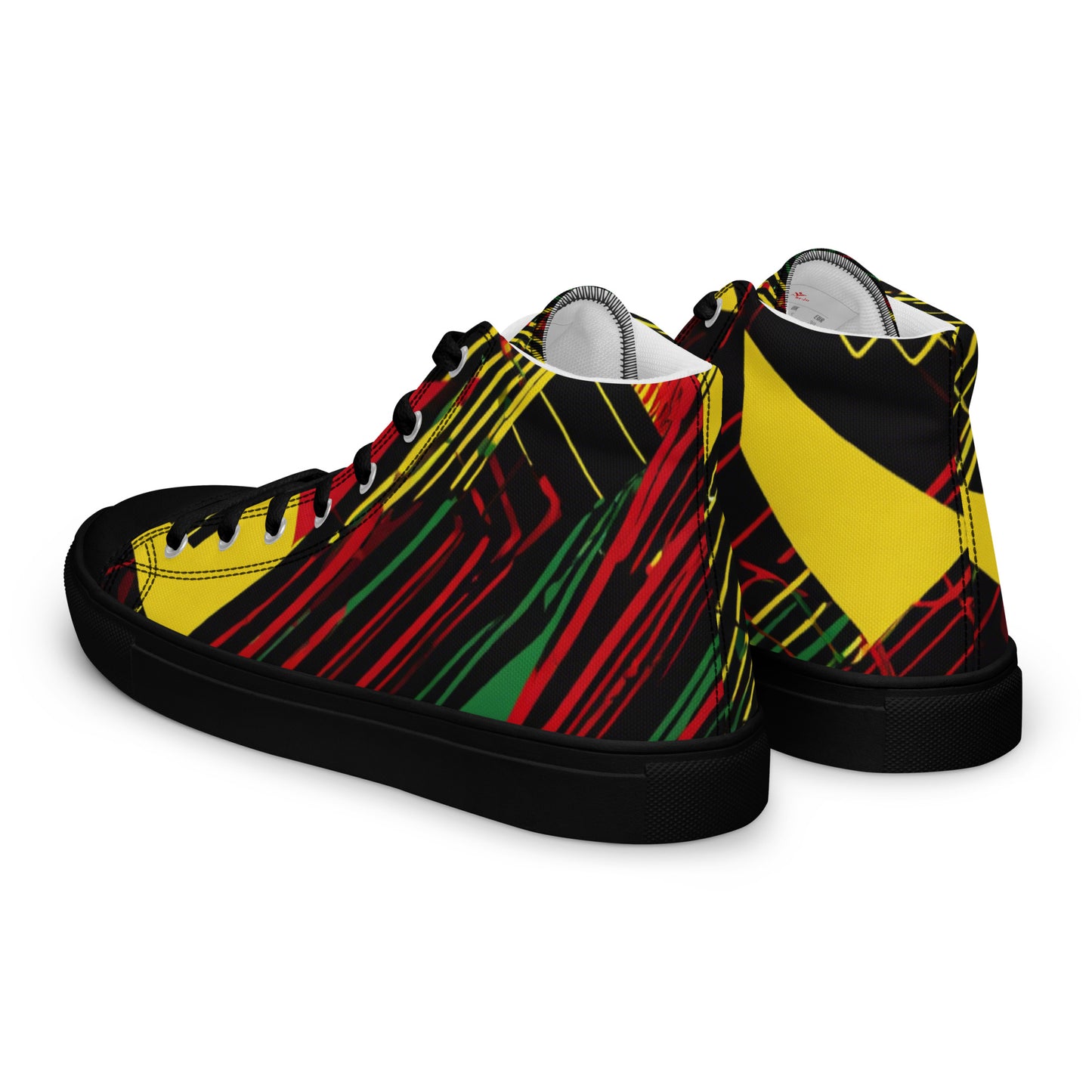 Be-Jo High-Top Leinenschuhe für Herren Sneakers Graffiti Linien 2