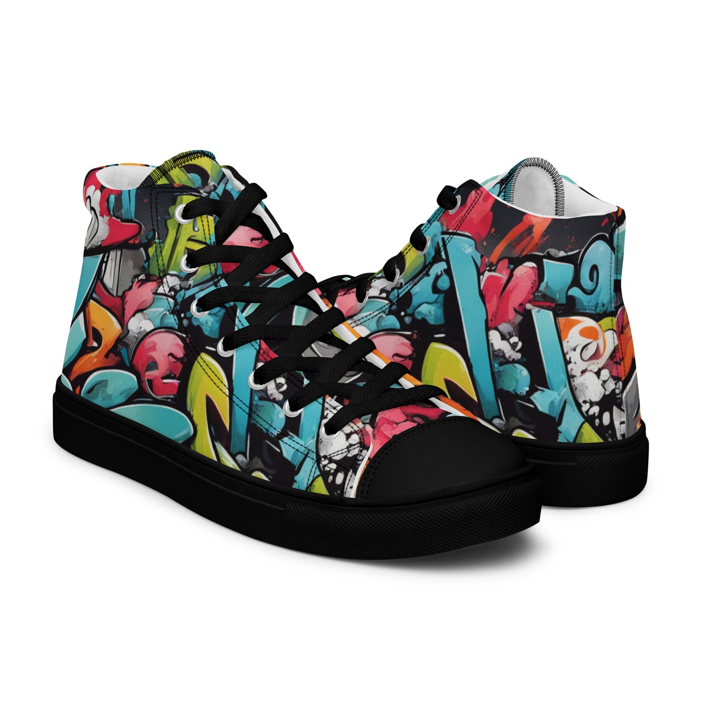 Be-Jo High-Top Leinenschuhe für Herren Sneaker Graffiti