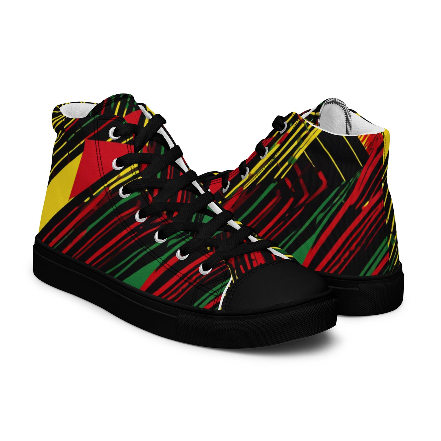 Be-Jo High-Top Leinenschuhe für Herren Sneakers Graffiti Linien 2