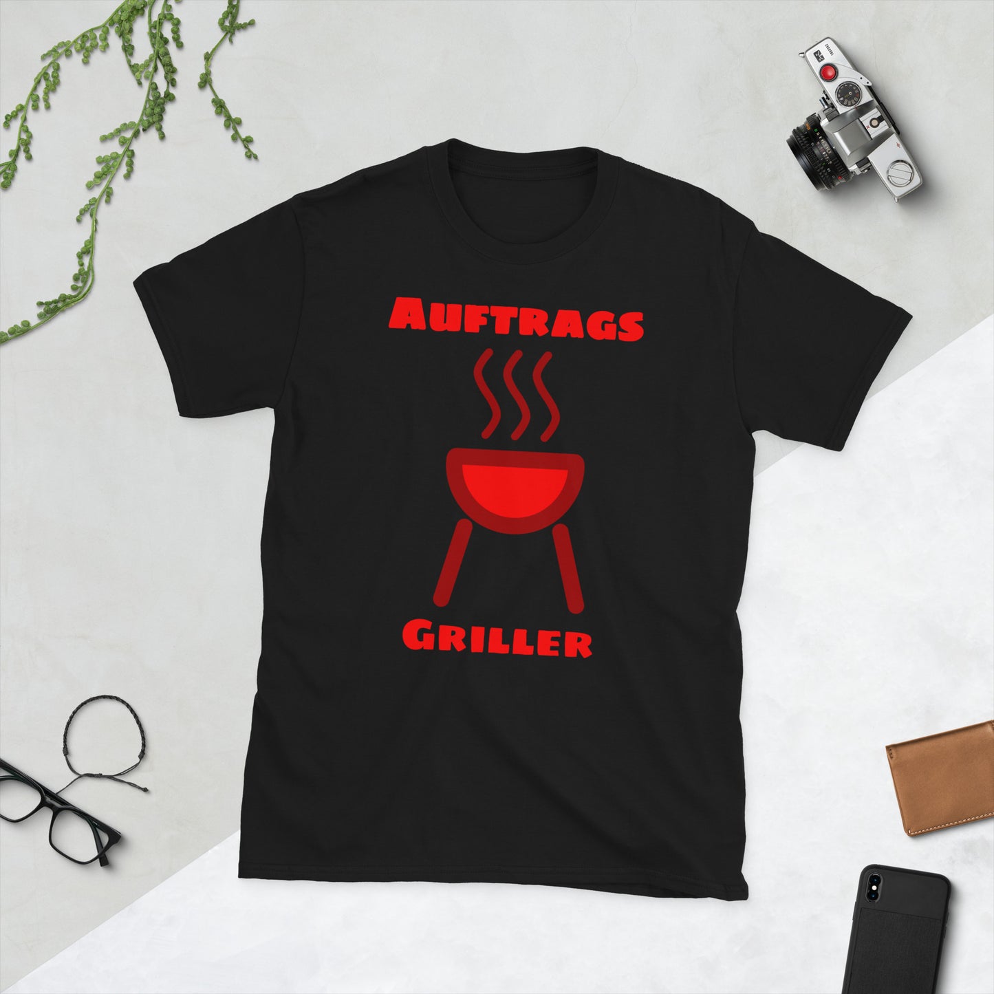 Kurzärmeliges Unisex-T-Shirt Auftrags Griller