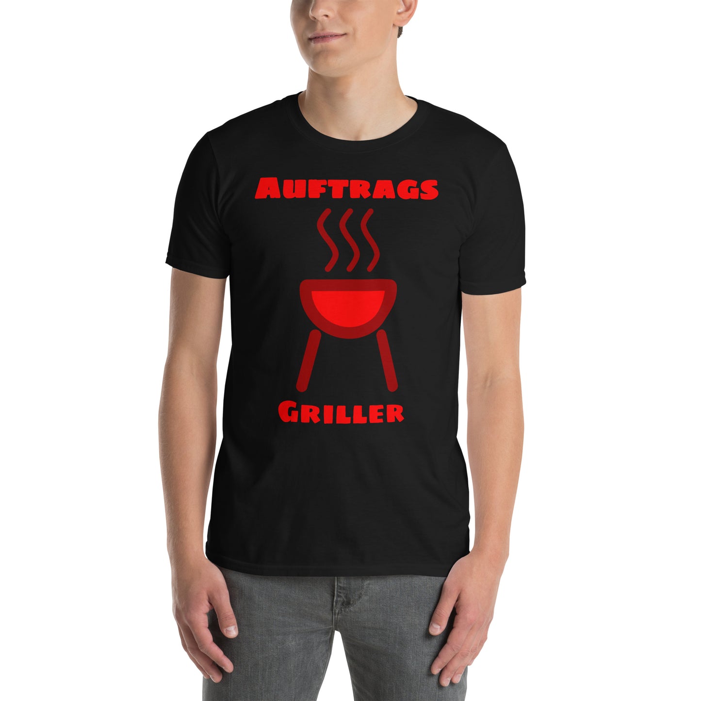 Kurzärmeliges Unisex-T-Shirt Auftrags Griller