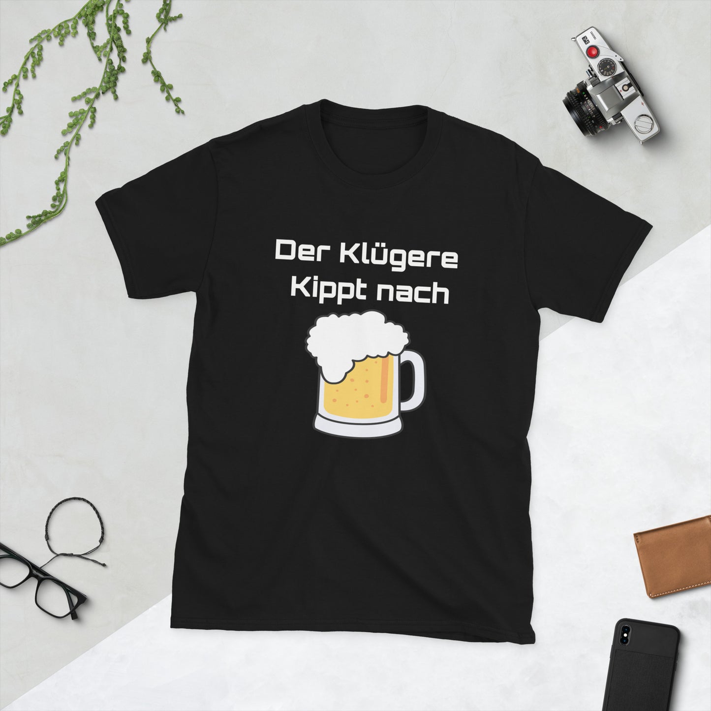 Kurzärmeliges Unisex-T-Shirt Der Klügere