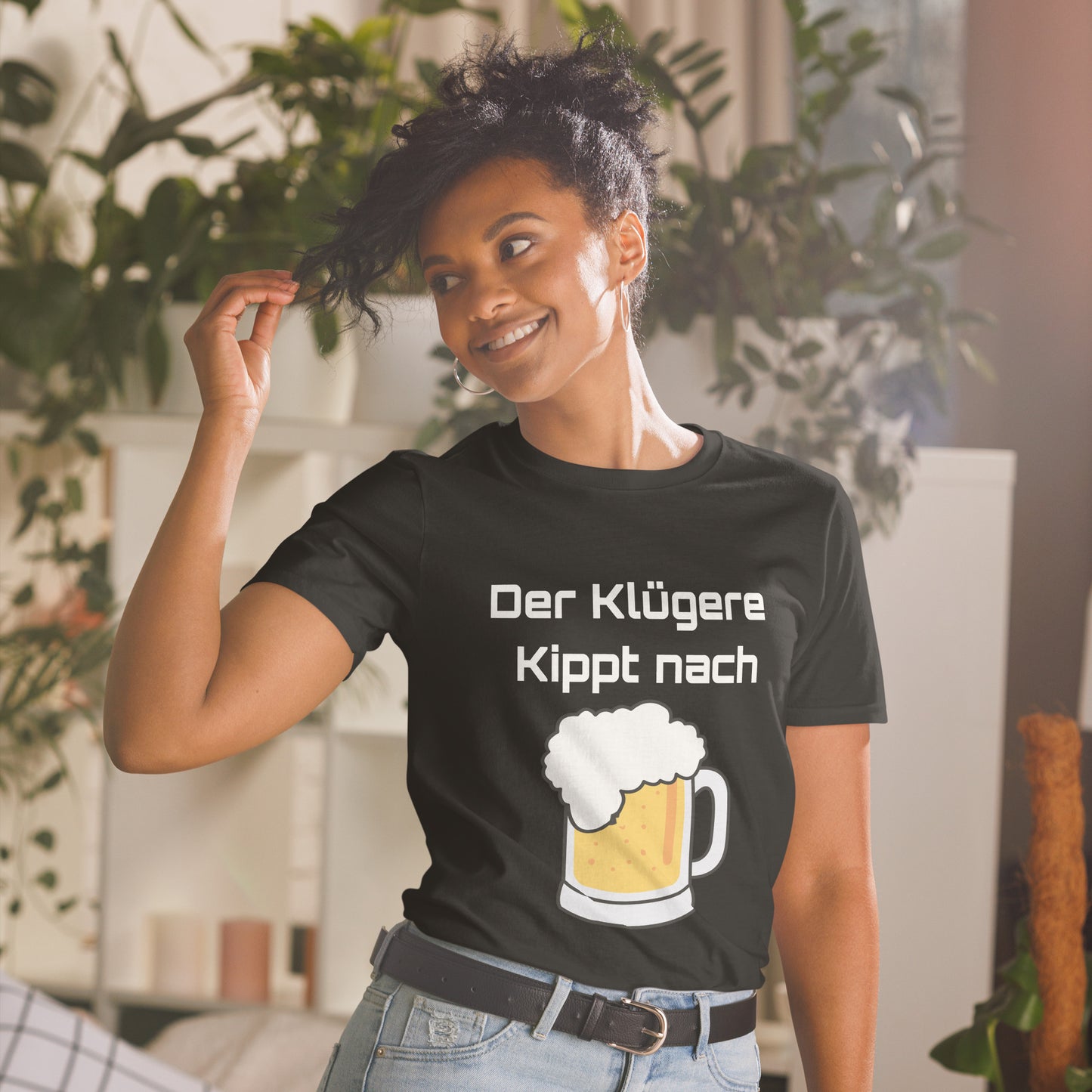 Kurzärmeliges Unisex-T-Shirt Der Klügere