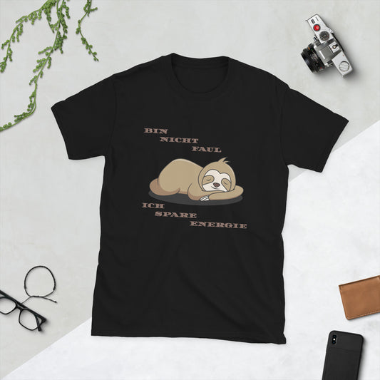 Kurzärmeliges Unisex-T-Shirt Faultier