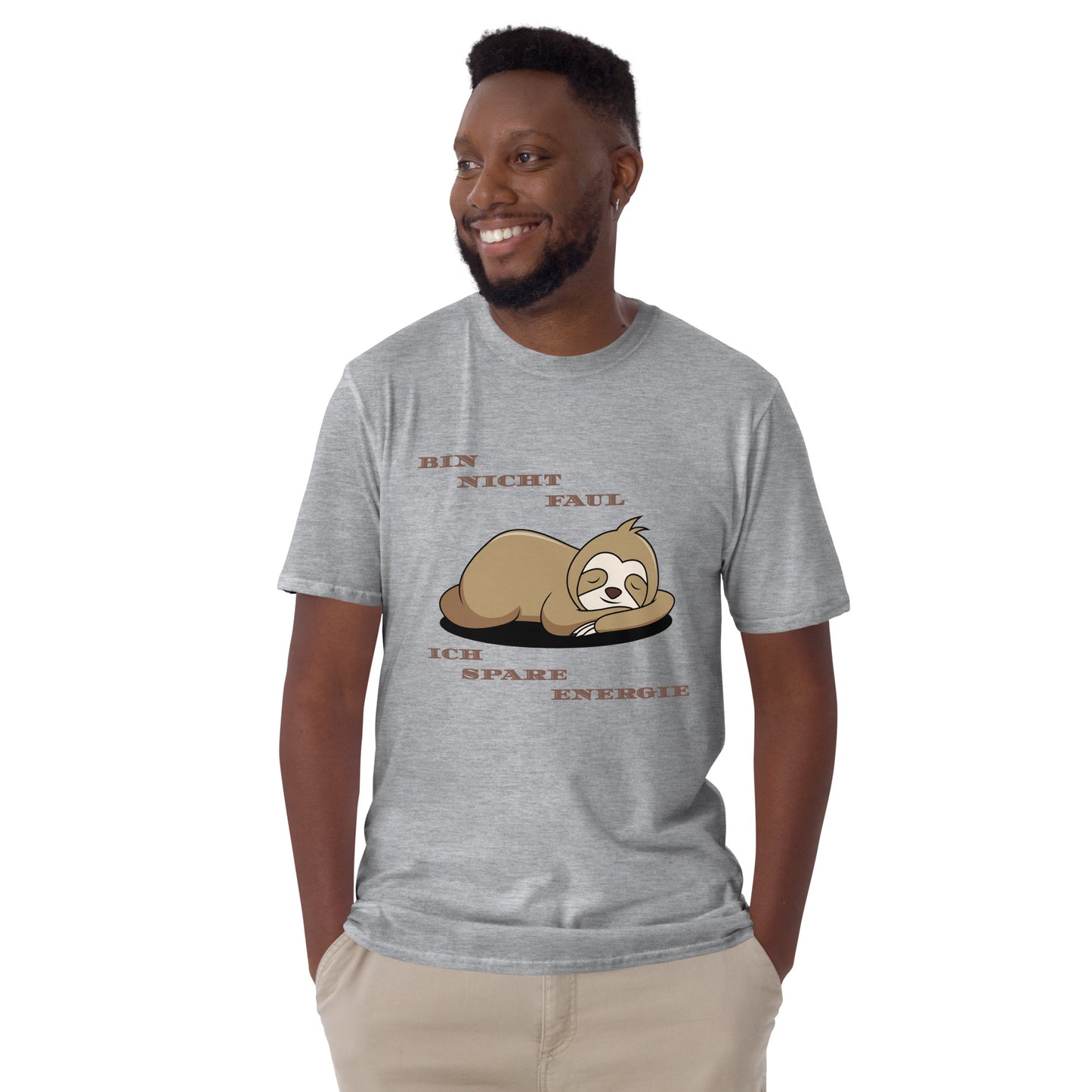 Kurzärmeliges Unisex-T-Shirt Faultier