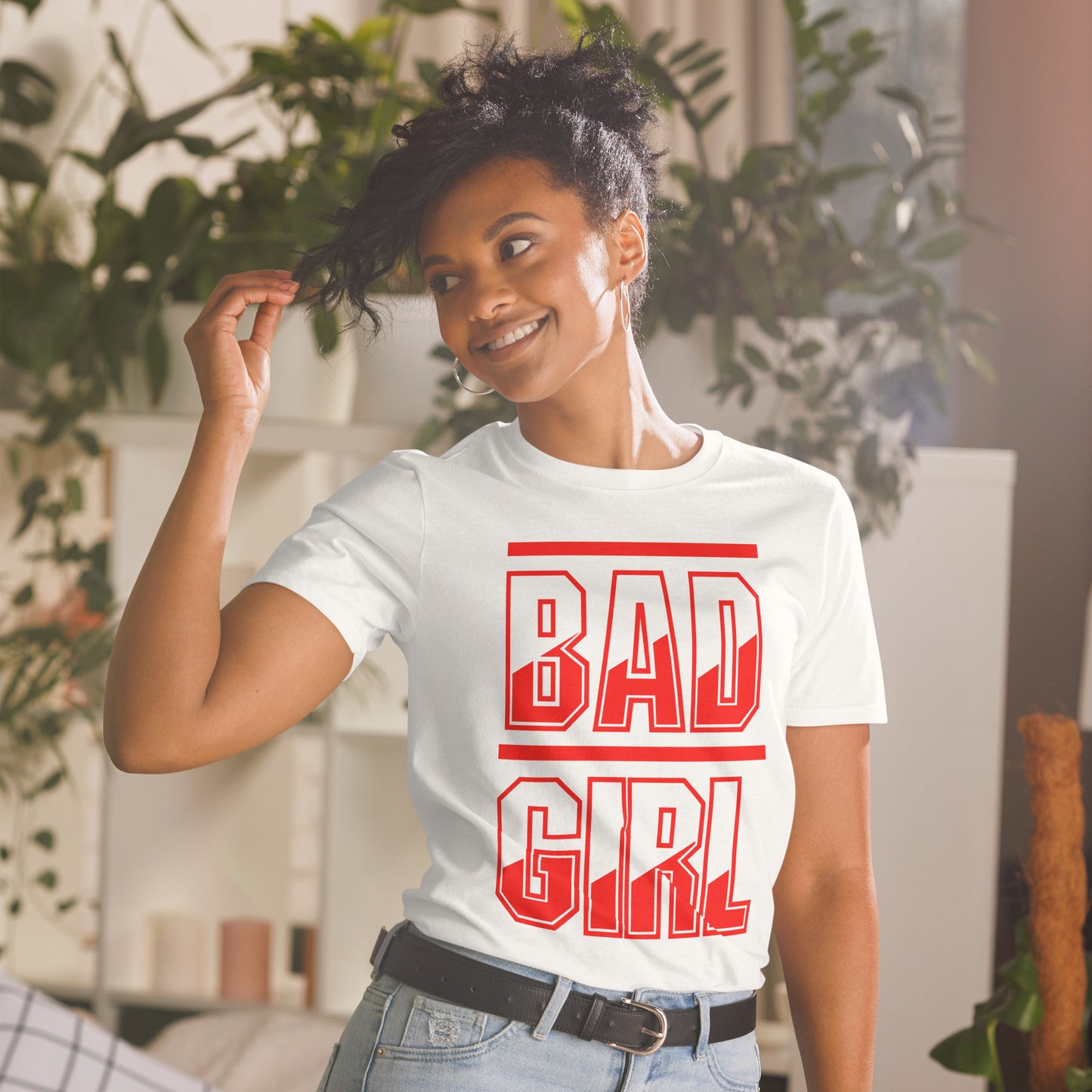 Kurzärmeliges Unisex-T-Shirt BAD GIRL