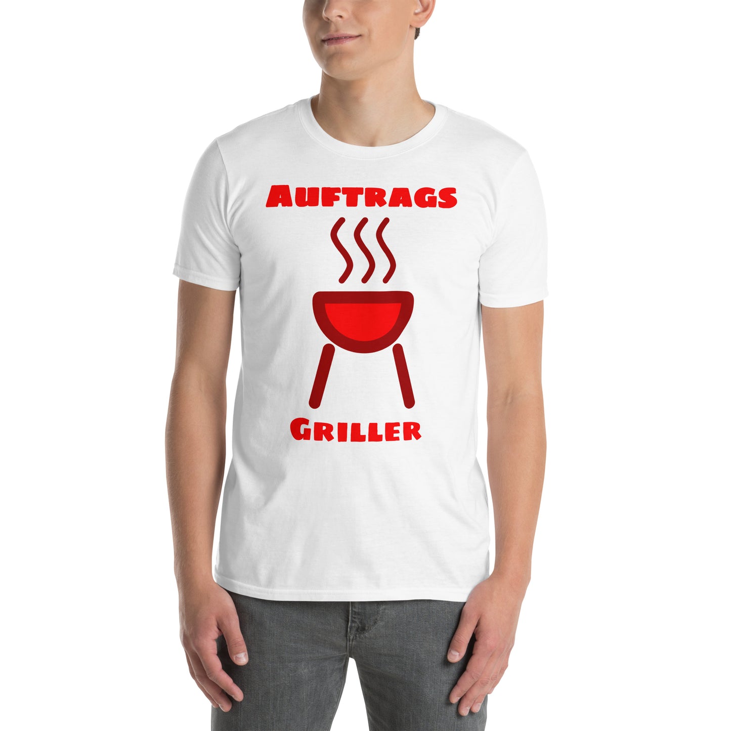 Kurzärmeliges Unisex-T-Shirt Auftrags Griller