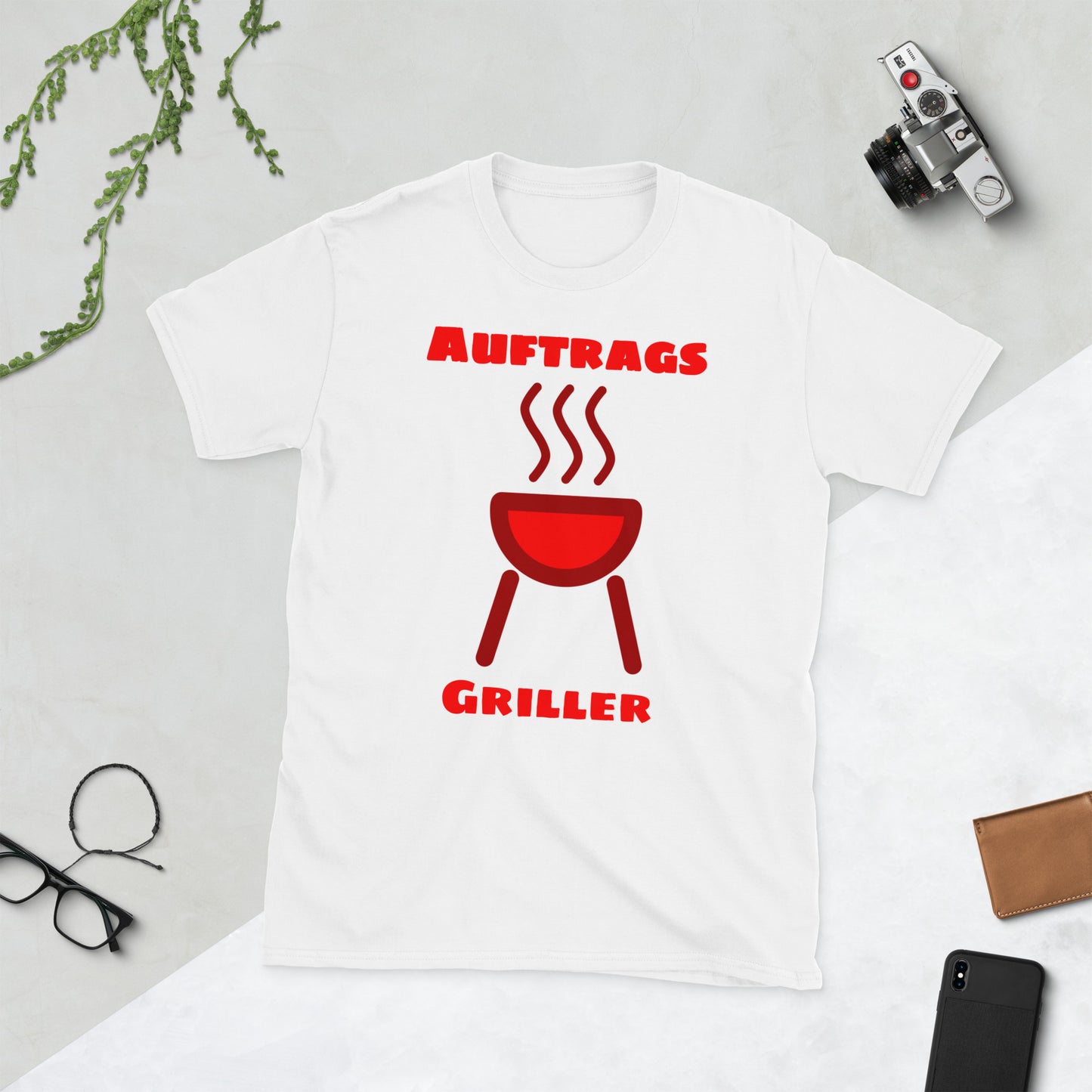 Kurzärmeliges Unisex-T-Shirt Auftrags Griller