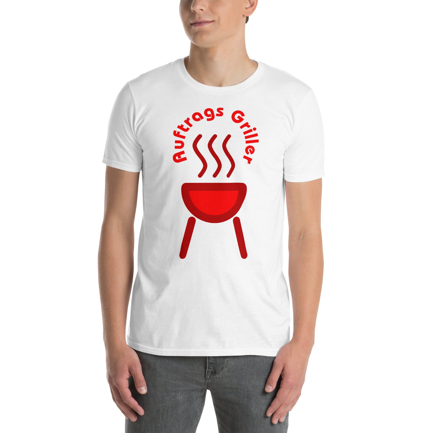 Kurzärmeliges Unisex-T-Shirt Auftrags Griller 2