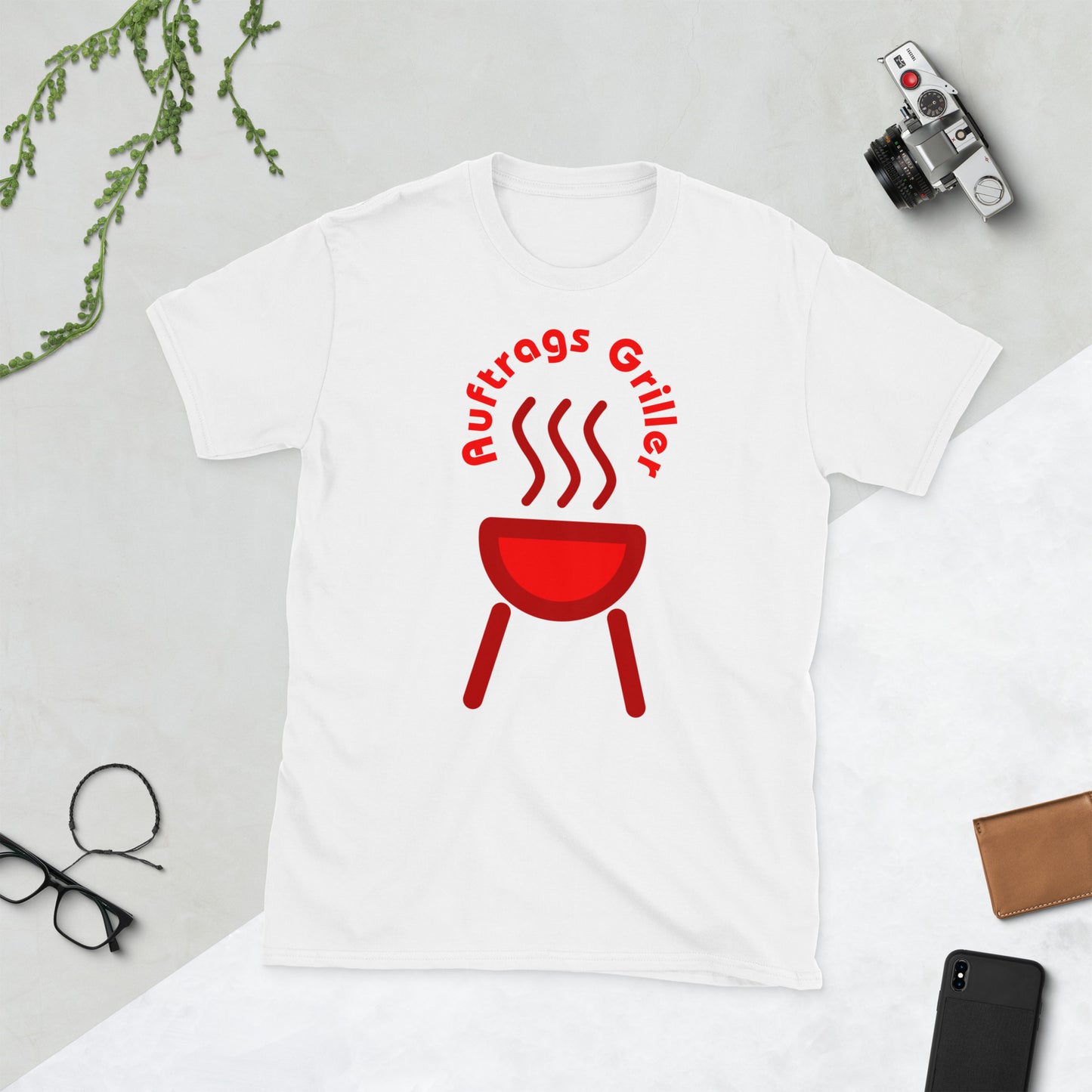 Kurzärmeliges Unisex-T-Shirt Auftrags Griller 2