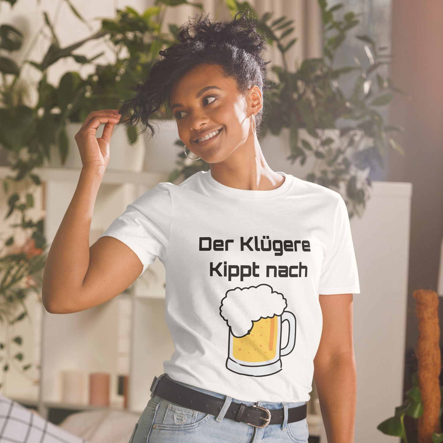 Kurzärmeliges Unisex-T-Shirt Der Klügere 2