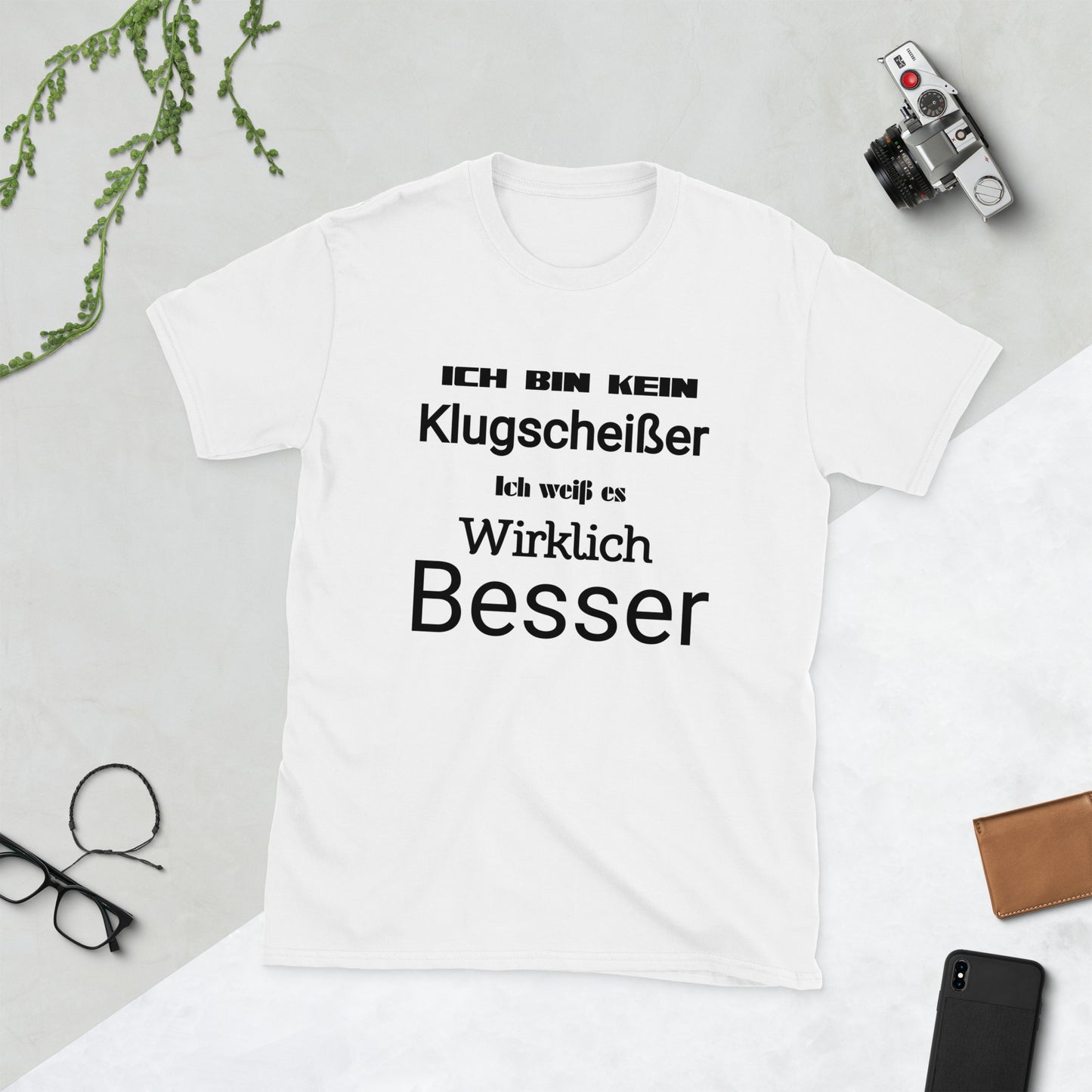 Kurzärmeliges Unisex-T-Shirt Ich bin 2