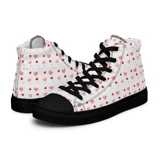 Be-Jo High-Top Leinenschuhe für Damen Sneakers Herzen