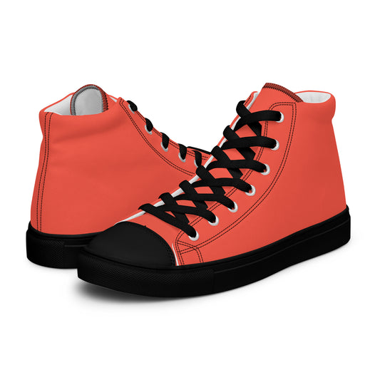 Be-Jo High-Top Leinenschuhe für Damen Sneakers Orange