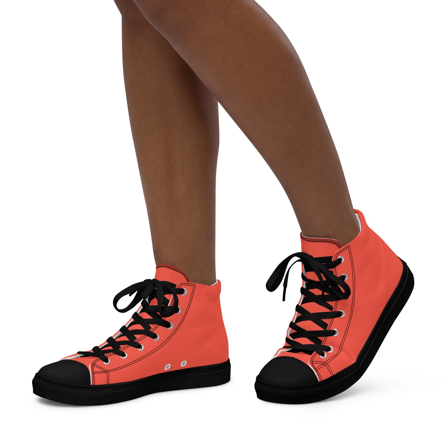 Be-Jo High-Top Leinenschuhe für Damen Sneakers Orange