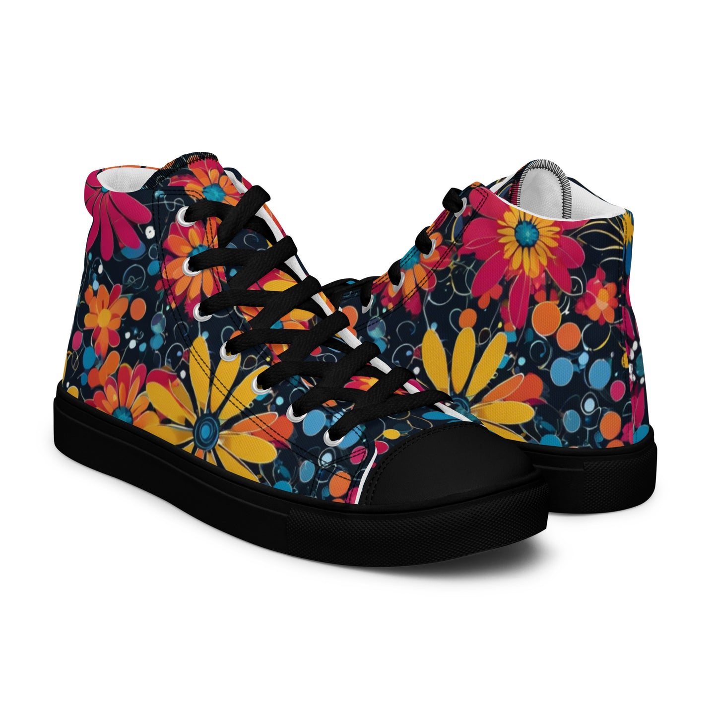 Be-Jo high top canvas shoes Damen Sneakers Blumen