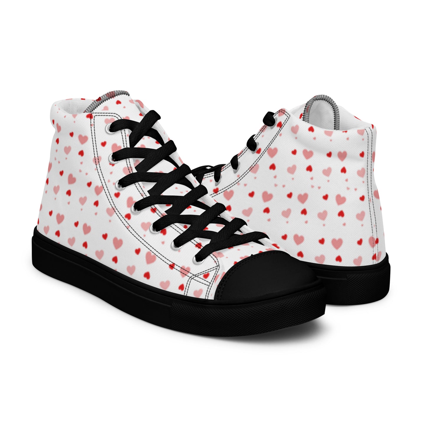 Be-Jo High-Top Leinenschuhe für Damen Sneakers Herzen